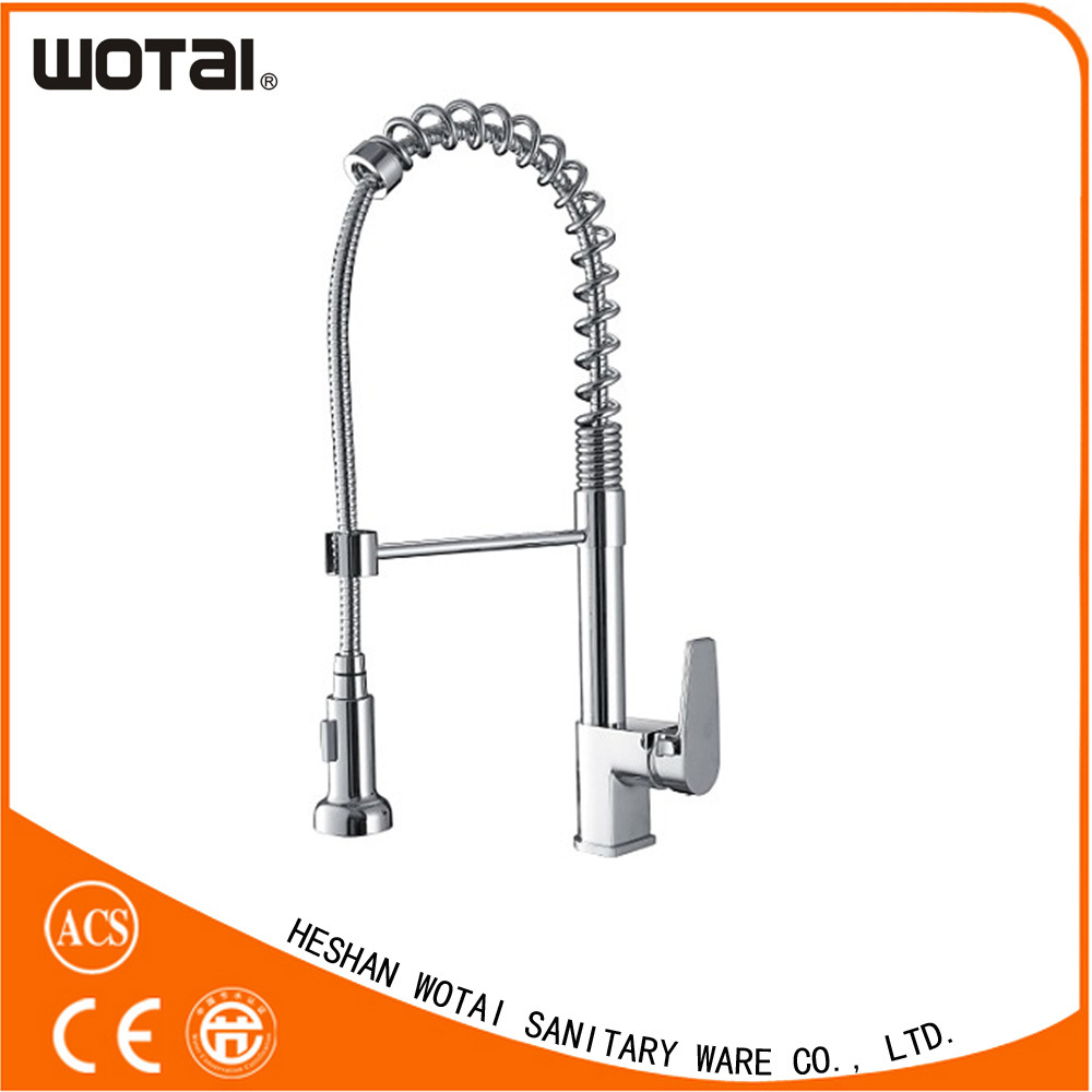Single Lever Pull out Kitchen Faucet, Spring Pull out Faucet