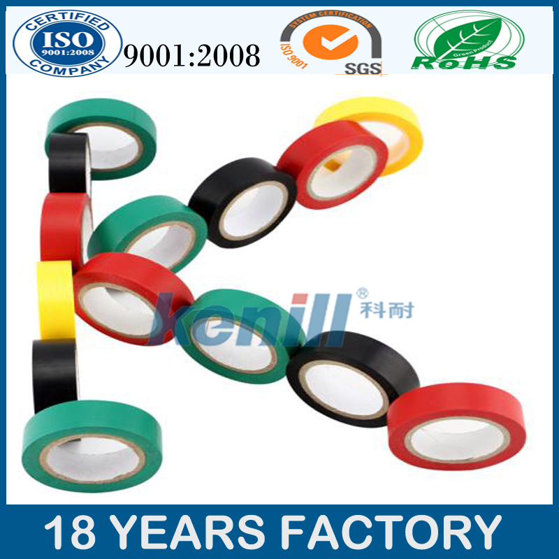 Embossed Logo Marking PVC Electrical Insulation Adhesive Tape