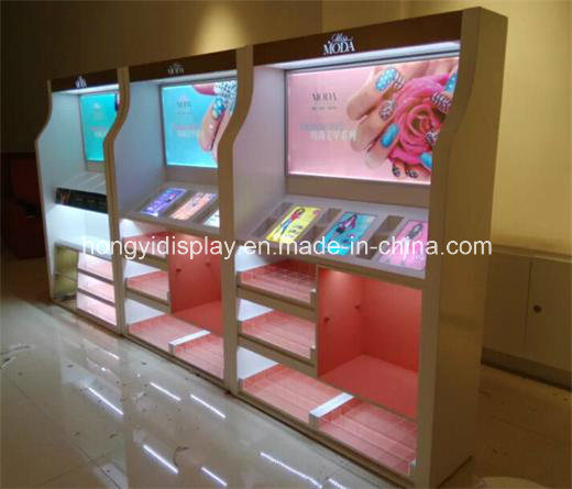Cosmetic Display Showcase with Liquid Painting