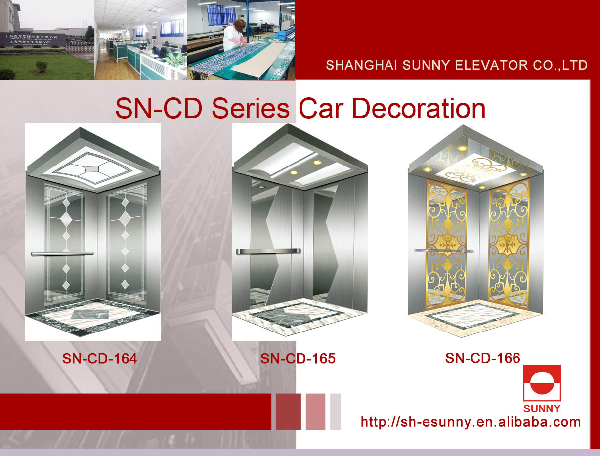 Elevator Cabin with Etching Panel (SN-CD-164)