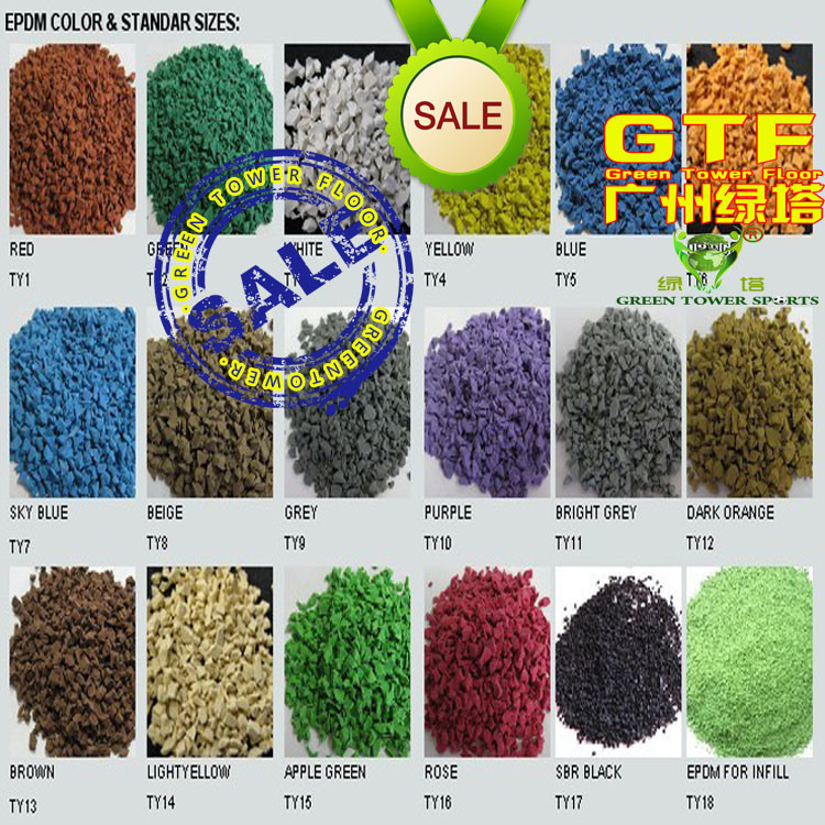 Green Artificial Grass Infill EPDM Rubber Granules, 4mm Size