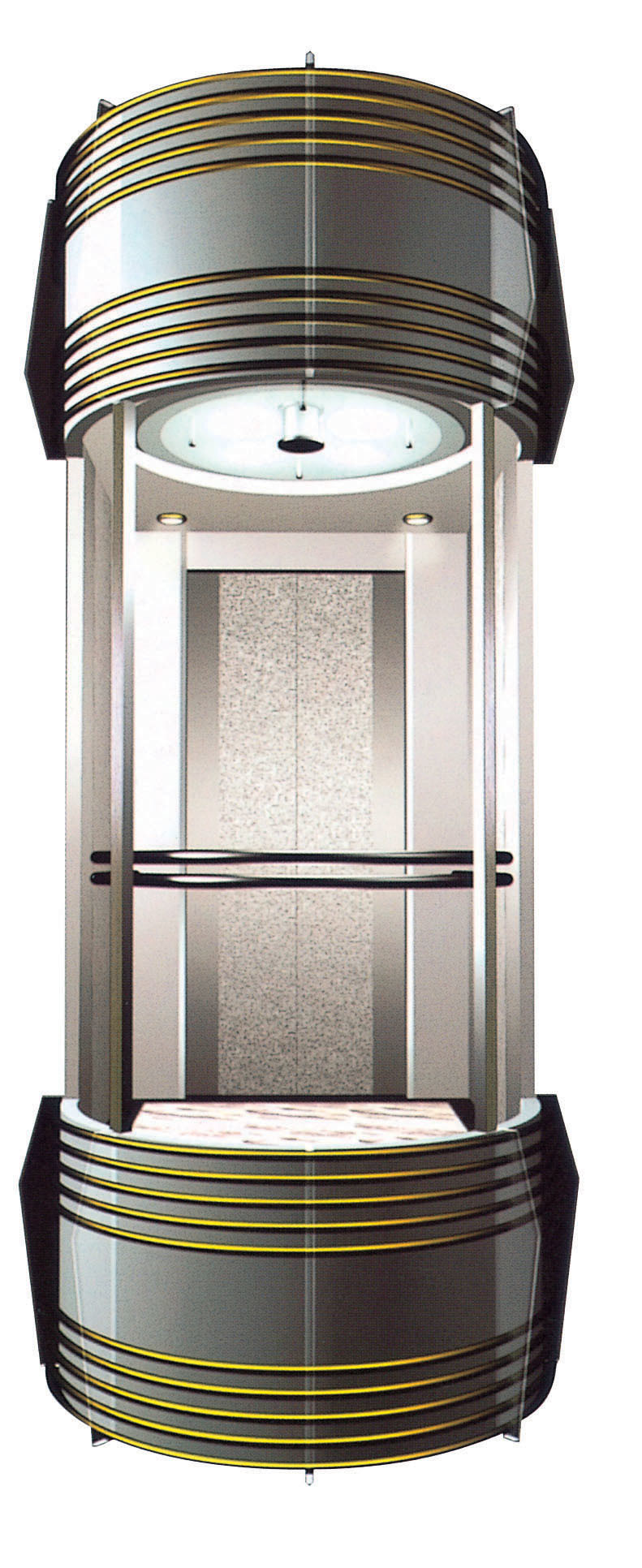 Plaza Glass Passenger Elevator From China