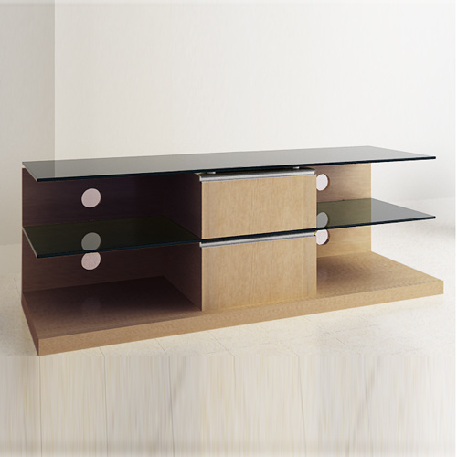 Glass and Wood Mixed TV Stands (M803)
