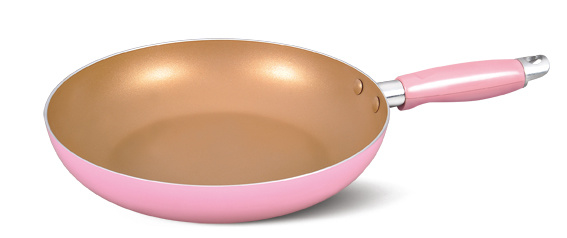 14cm Pink Aluminum Non-Stick Fru Pan (12-30cm)