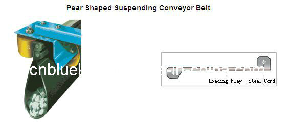 Pear Shaped Suspending Conveyor Belt