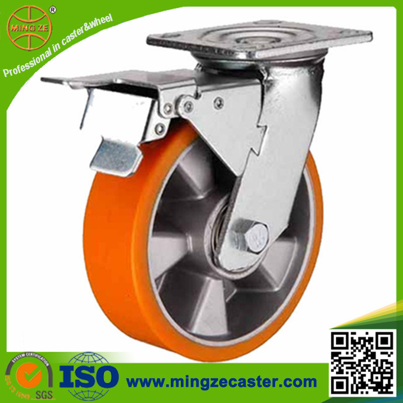 Industrial Double Brake Swivel Caster Wheel