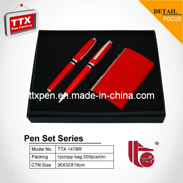 Classic Pen Set Include Business Card Holder (TTX147BR)