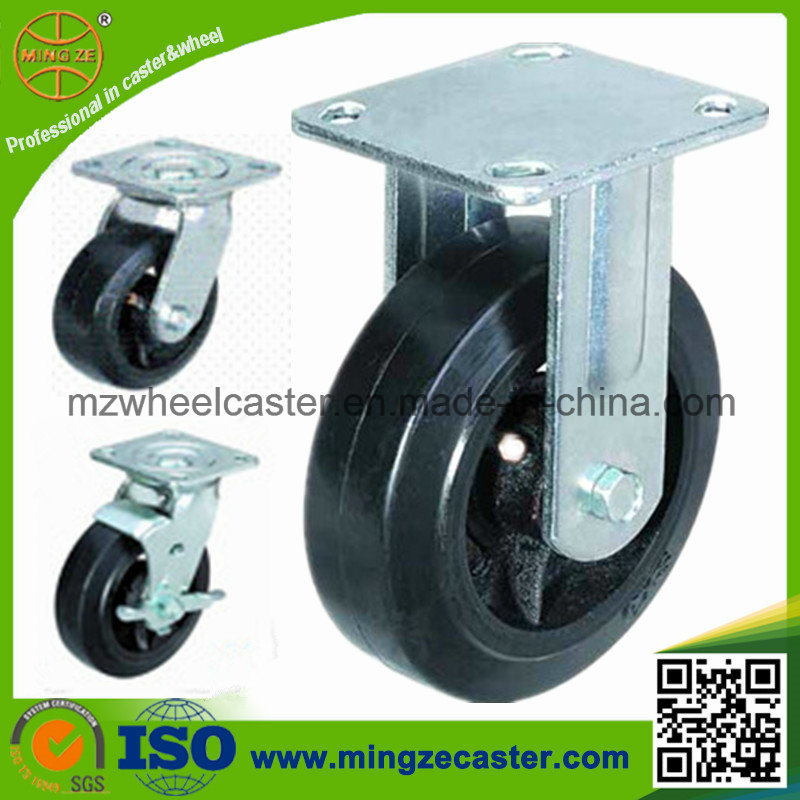 5 Inch Industrial Heavy Duty Rubber Caster Wheel