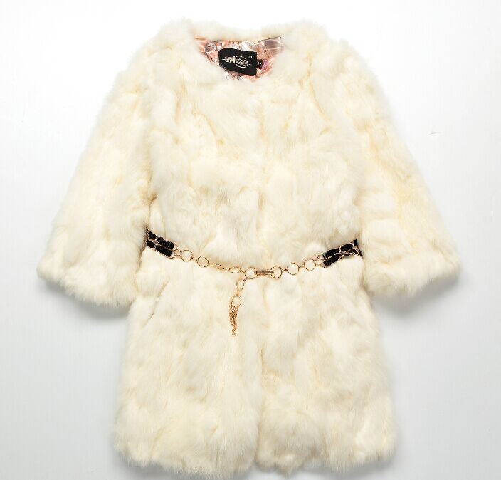 The Medium Length Rex Rabbit Fur Coats