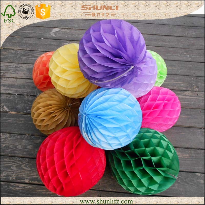 Wedding Decoration Colorful Round Honeycomb Balls