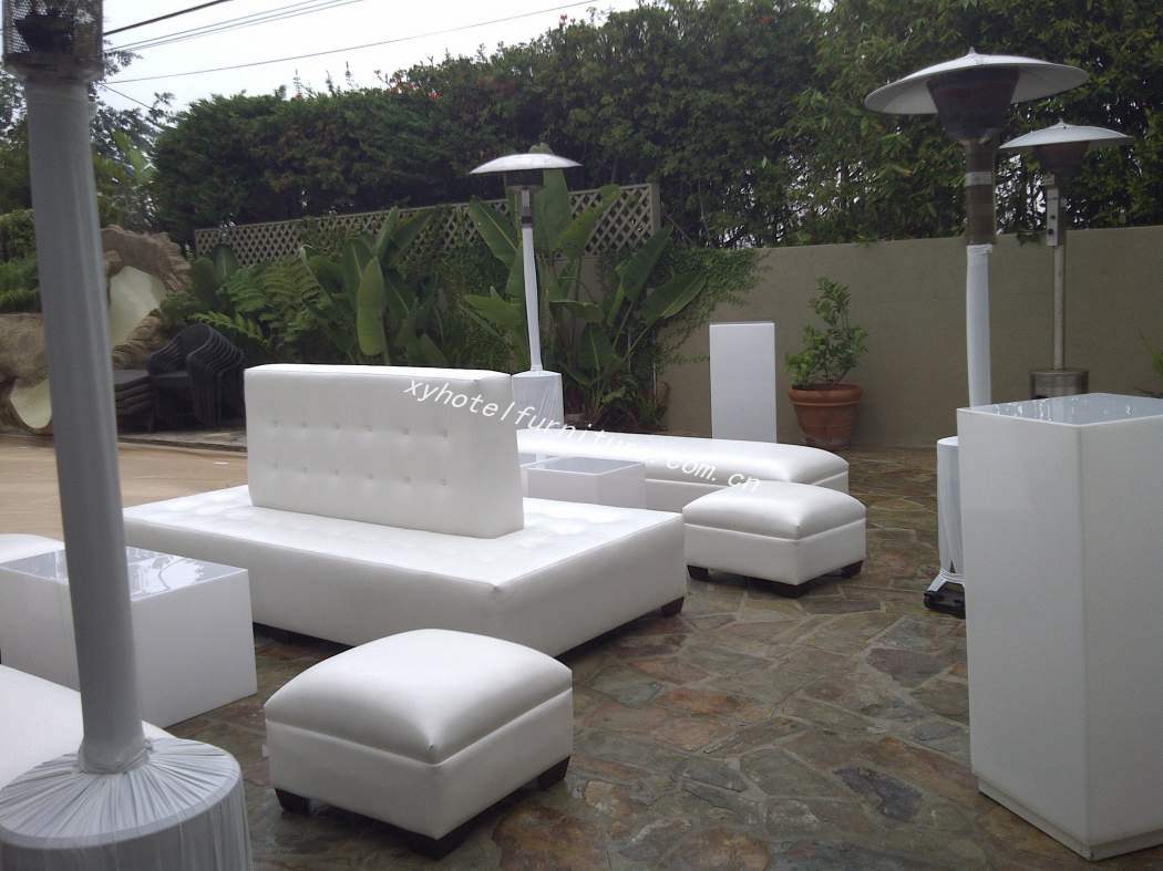 Luxury White Faux Leather Seating for Eventing (XY0323)