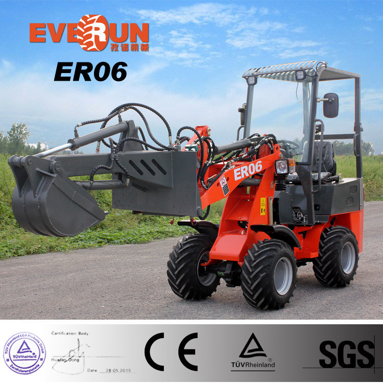 New Mini Wheel Loader Er06 with Multi-Function Attachments for Sale