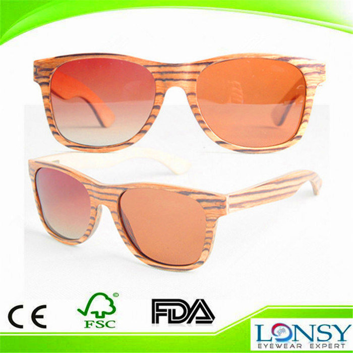 2016 Latest Model Laminated Wood Sunglasses Polarized (LS2120-C1)