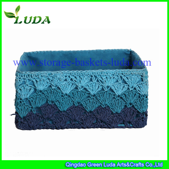 Luda Colorful Paper String Straw Basketry