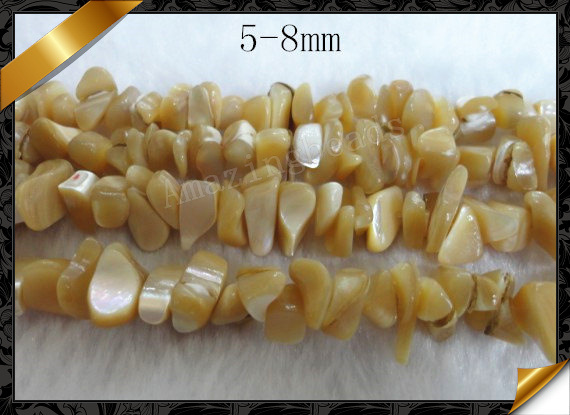 Mother of Pearl, Brown Mop Shell Chip Beads Jewellery Wholesale (GB047)