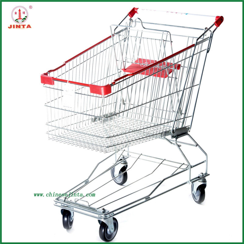 125L Asian Style Shopping Mall Safe Shopping Trolley (JT-E07)