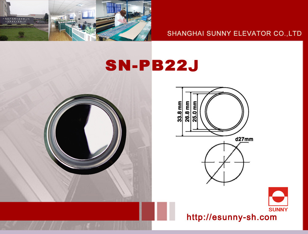 Elevator Stainless Steel Button (SN-PB22J)