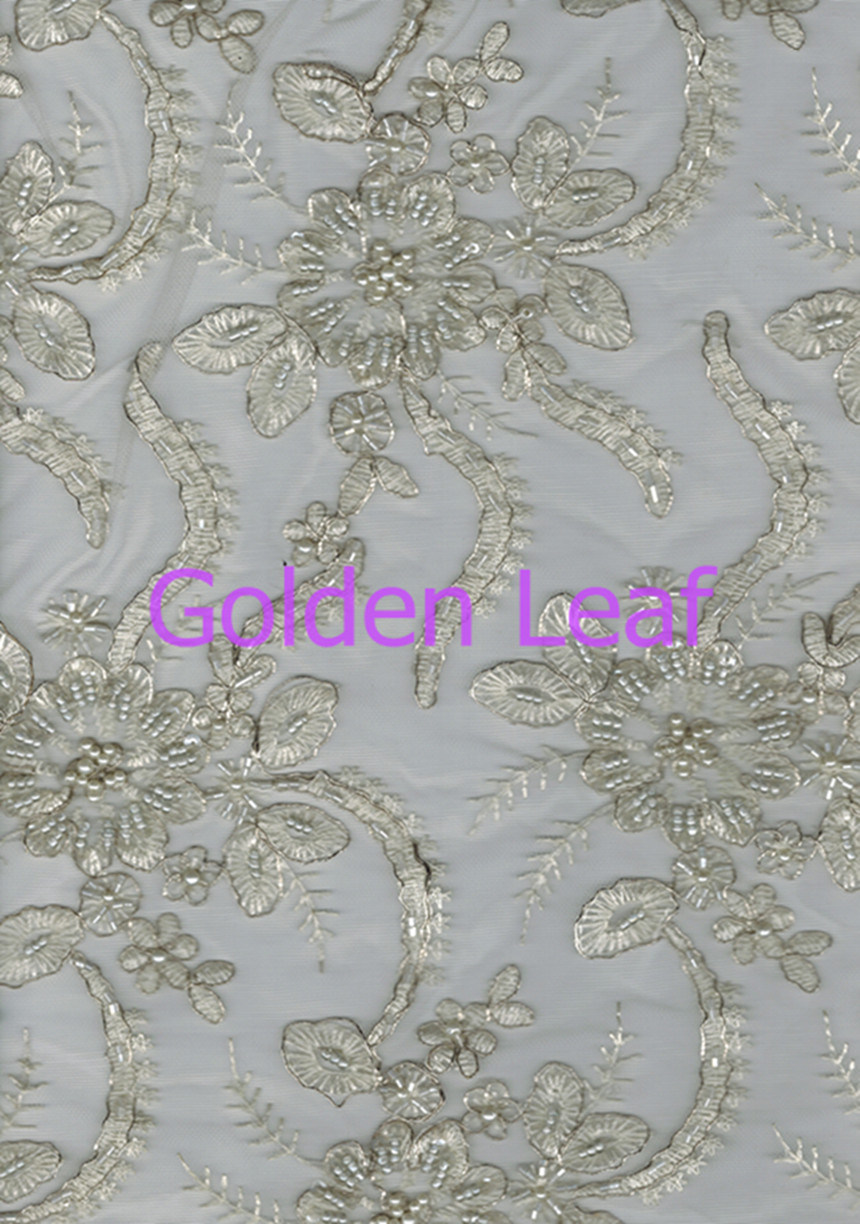Handmade Embroidery Beaded Embroidery for Bridal Dress and Accessory 2014 Fashion Style (SLS2109)