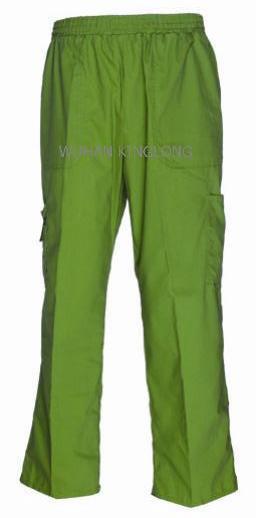 100%Cotton Nice Style Many Pockets Work Wear Green Lab Pants