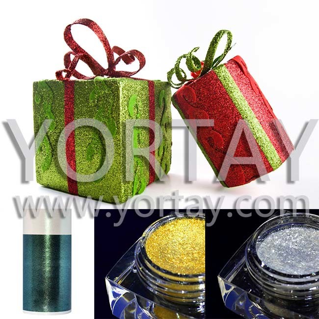 Sparkle Pearl Pigment of Gift Film Box for Christmas Tree