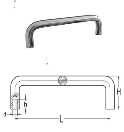 U Shaped Handle with Threaded Inser (H-008)