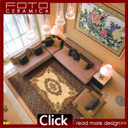 Living Room Crystal Polished Porcelain Floor Tile (PJ125)