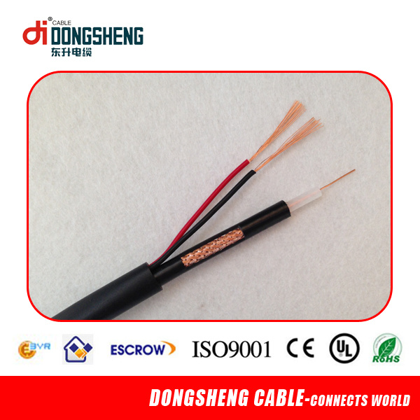 Rg59 2c Coaxial Cable Rg59 + 2 Core Power for Video Camera CCTV CATV System CE RoHS ISO9001 Approved
