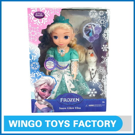 Musical Snow Glow Elsa Vinyl Doll Toy