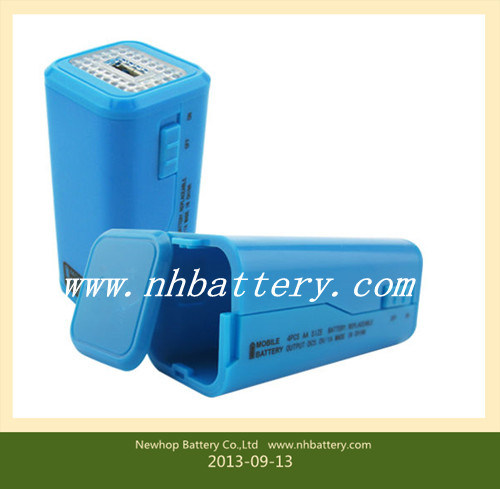 New Arrival 4AA Battery Charger Bank/Portable Power Source, Power Bank, Portable Source