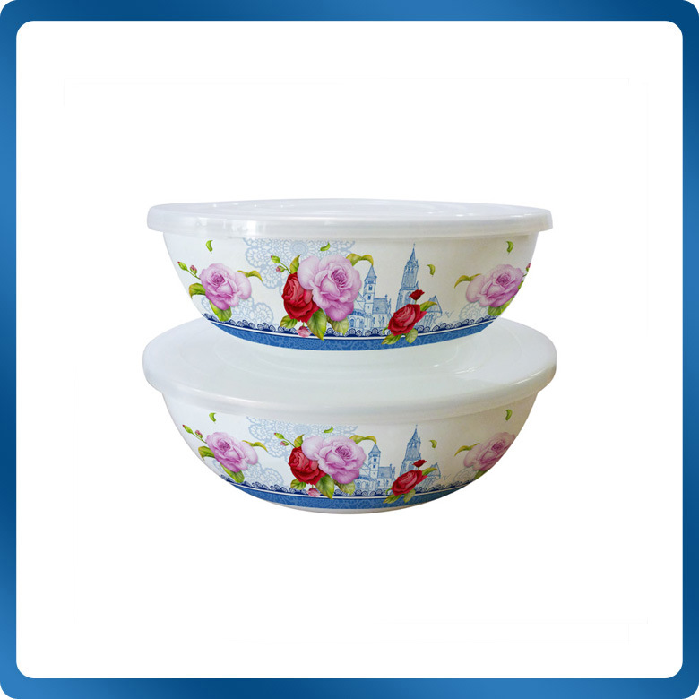 Enamel Deep Salad Bowl with Cover (DSLY)