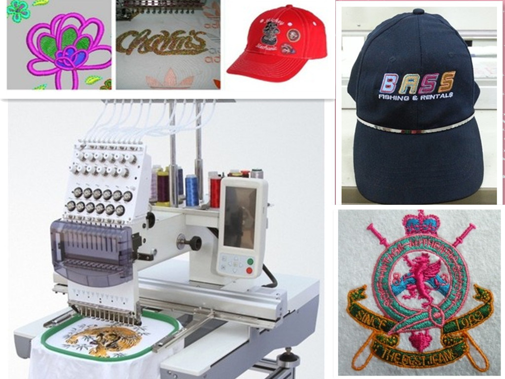 Single Head Best Design Commercial for Cap and Flat Embroidery Machine
