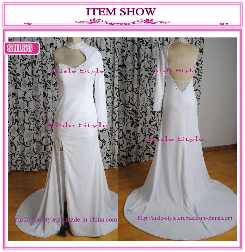 Bridal Gown, Evening Dress With One Sleeve (SHL53)