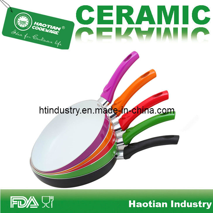 Ceramic Pan with Colorful Exterior Painting