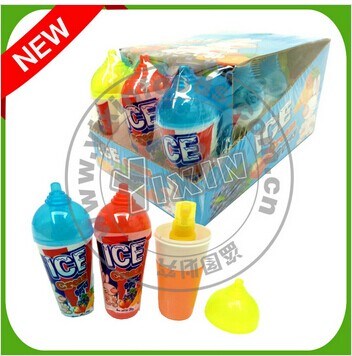 New Ice Cream Bottle Fruit Candy with Spray