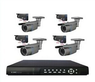 700tvl Outdoor DVR System Kit Support 4CH Realtime D1 Record