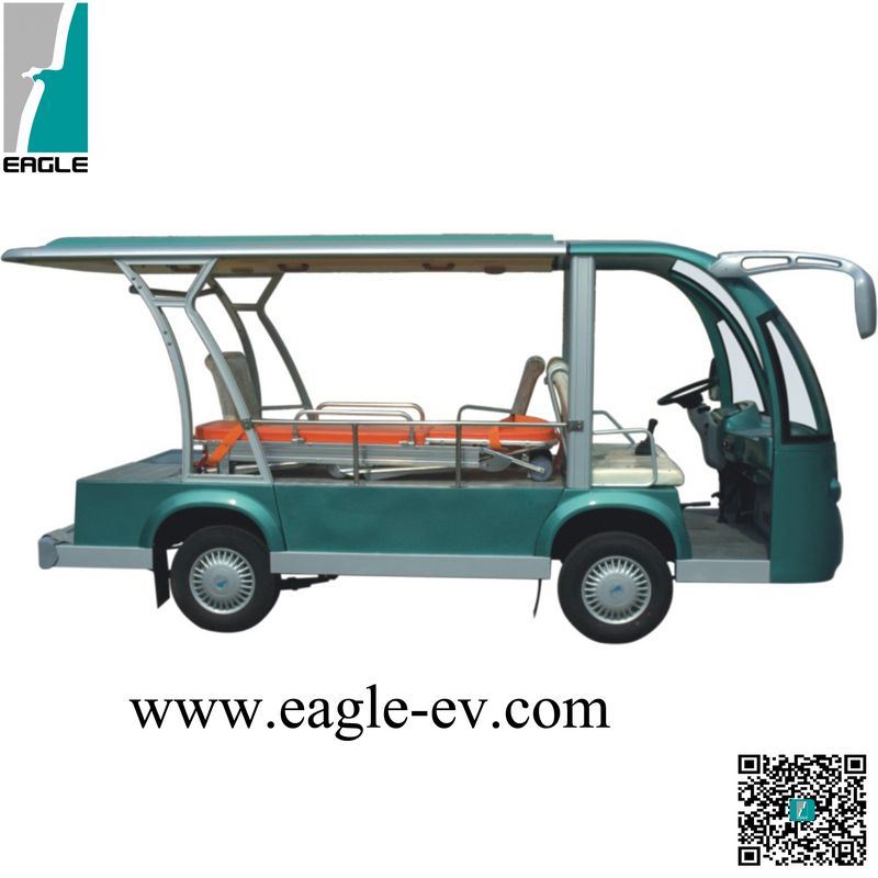 Ambulance Cart, Pure Electric, for Emergency Ambulance, with Stretcher, 72V 5kw Manual Drive
