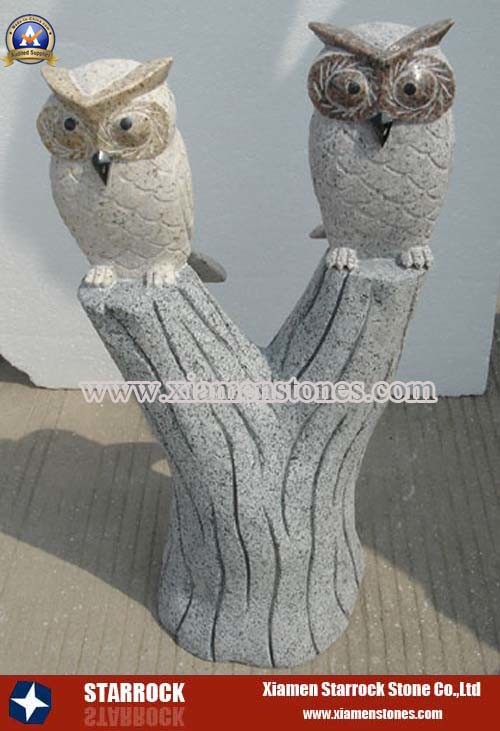 Stone Owl Carving