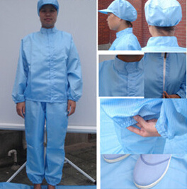 Polyester Disposable Antistatic Cleanroom Overall