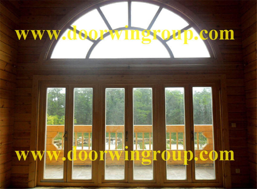 Solid Wood Aluminum Casement Window for Wooden House