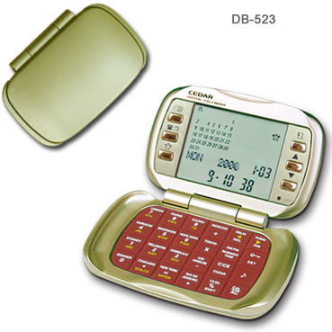 Pocket Calendar Calculator with Databank (DB-523)