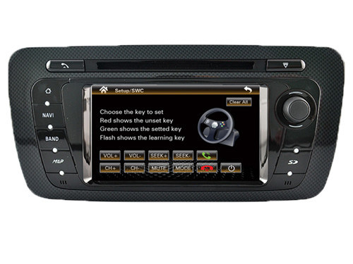 Seat Ibiza 2014 Double DIN DVD Player with GPS/3G/Bt/TV/Radio, RDS