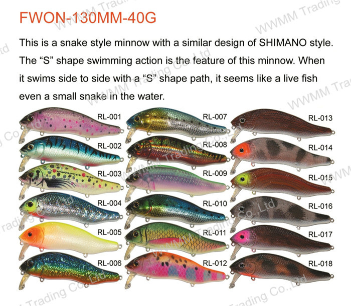 Fishing Lure, Fishing Tackle, Plastic Lure---Snake Minnow (HRL008)