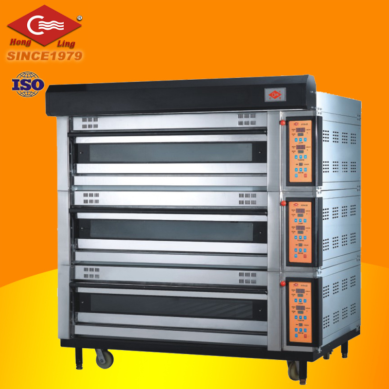 High Quality 3-Deck 12-Tray Luxurious Electric Oven / Bread Deck Oven
