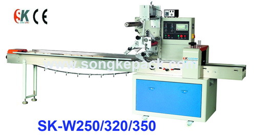Baked Products/Hardware/Accessories/Toys/Pens/Books/Paper Flowing Packaging Machinery (SK-W250/ W320/ W350)
