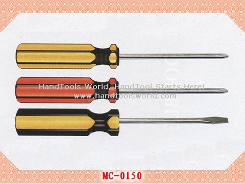 Screwdriver with Plastic Handle (MC-0150)