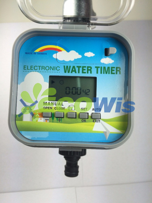 Htvl02 LCD Water Timer (3~145 Psi, Solenoid, Solar Charge)
