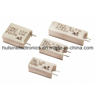 Electronics Component Cement Resistor Buil-in Thermal Fuse
