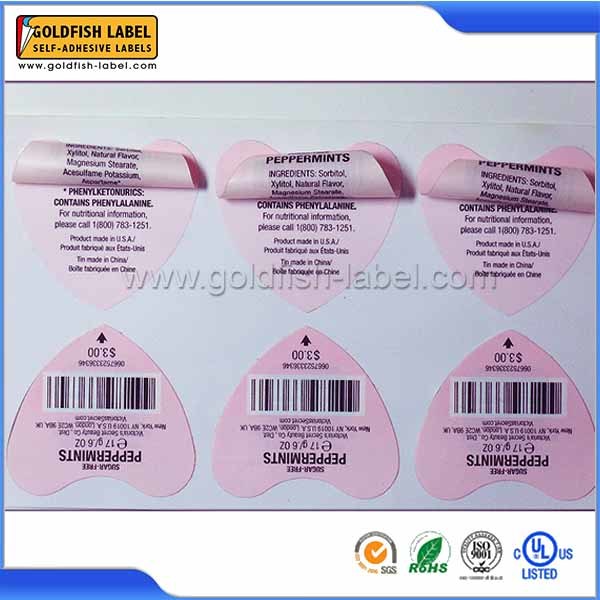 High Quality Custom Lovely Doubel Layer Waterproof and Adhesive Label Stikcer