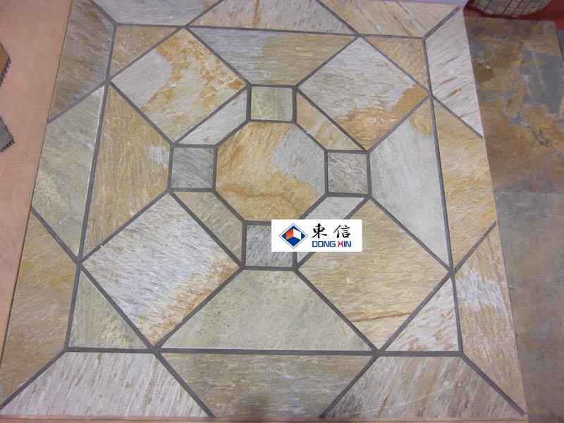 Slate Stone Mosaic Floor Tile, Slate Tile, Stone Mosaic Tile
