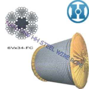 Drum Hoisting Rope for Mining Wire Rope 6vx34+FC